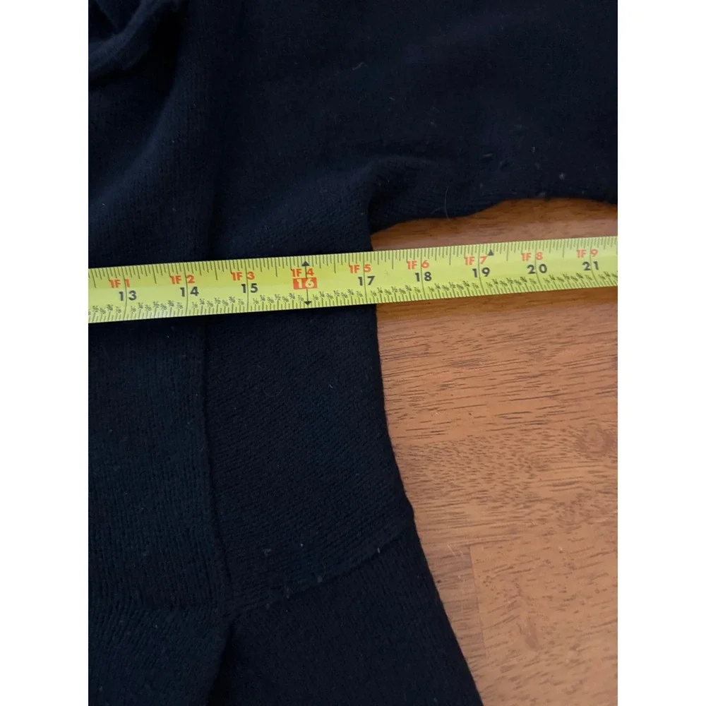 Eileen Fisher Women's Black Merino Wool Cashmere Blend Long Cardigan Size Small - Picture 6 of 8